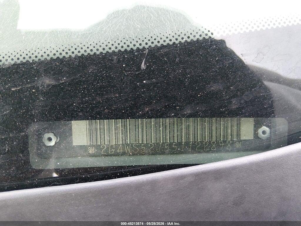 2G4WS52J551122898 2005 BUICK CENTURY photo no. 9