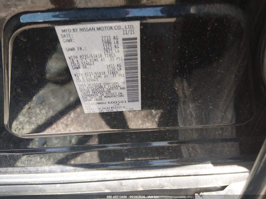 5N1AR2MM8GC600501 2016 NISSAN PATHFINDER photo no. 9