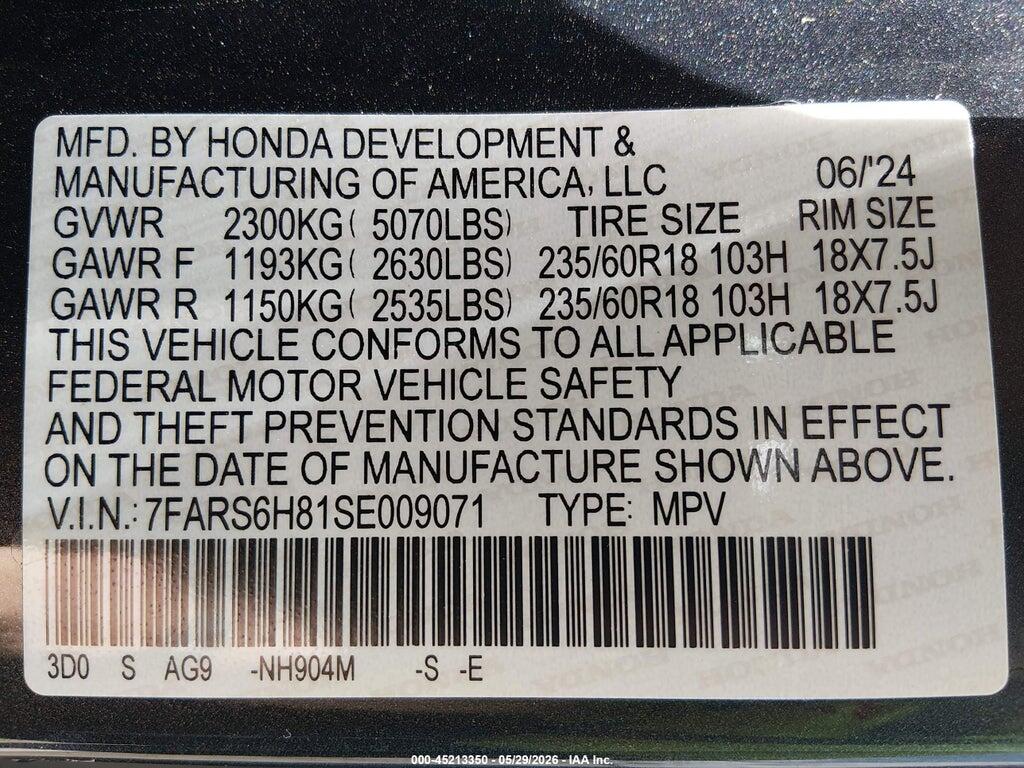 7FARS6H81SE009071 2025 HONDA CR-V HYBRID photo no. 9