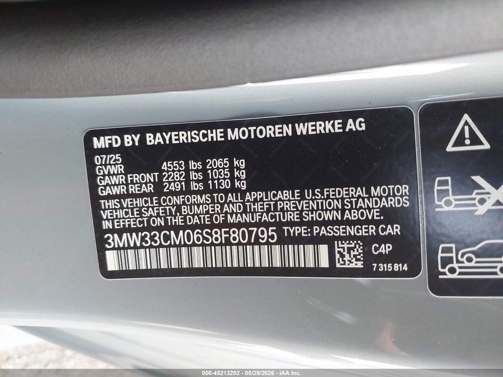 3MW33CM06S8F80795 2025 BMW 230I photo no. 9