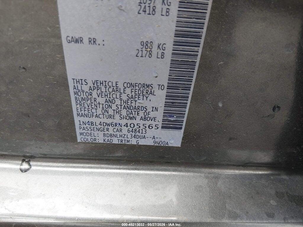 1N4BL4DW6RN405565 2024 NISSAN ALTIMA photo no. 9