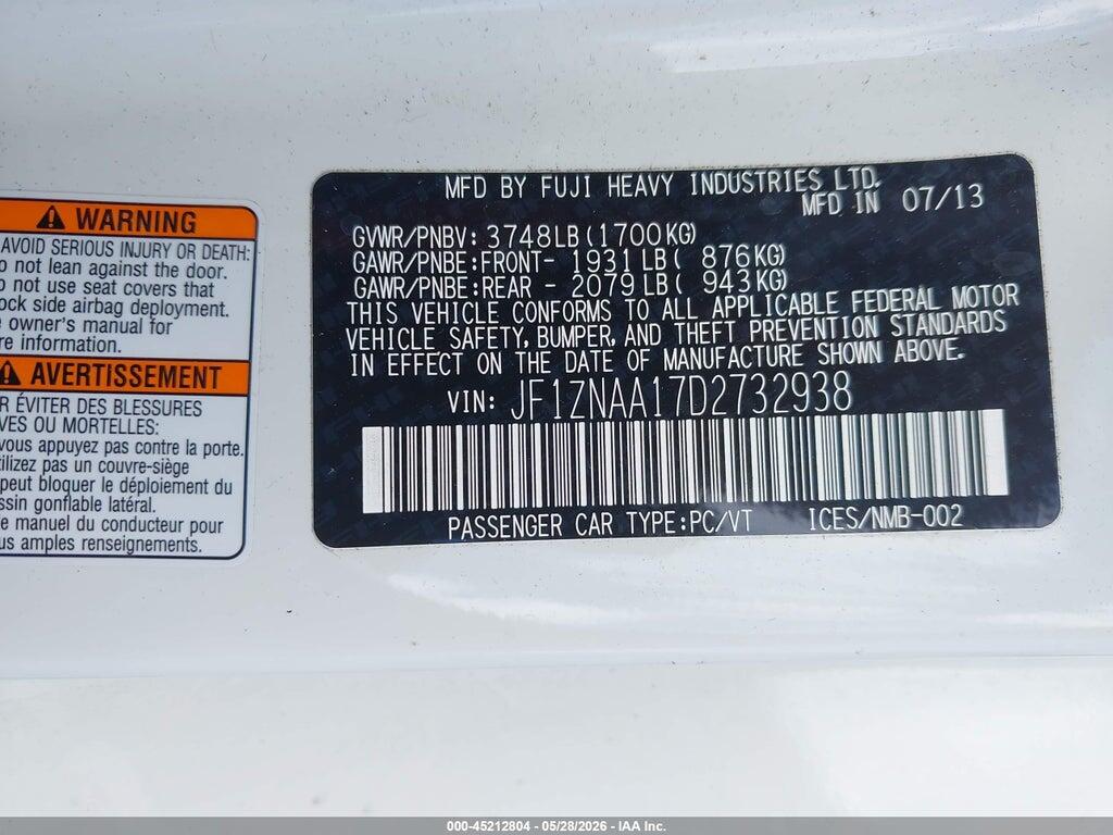 JF1ZNAA17D2732938 2013 SCION FR-S photo no. 9
