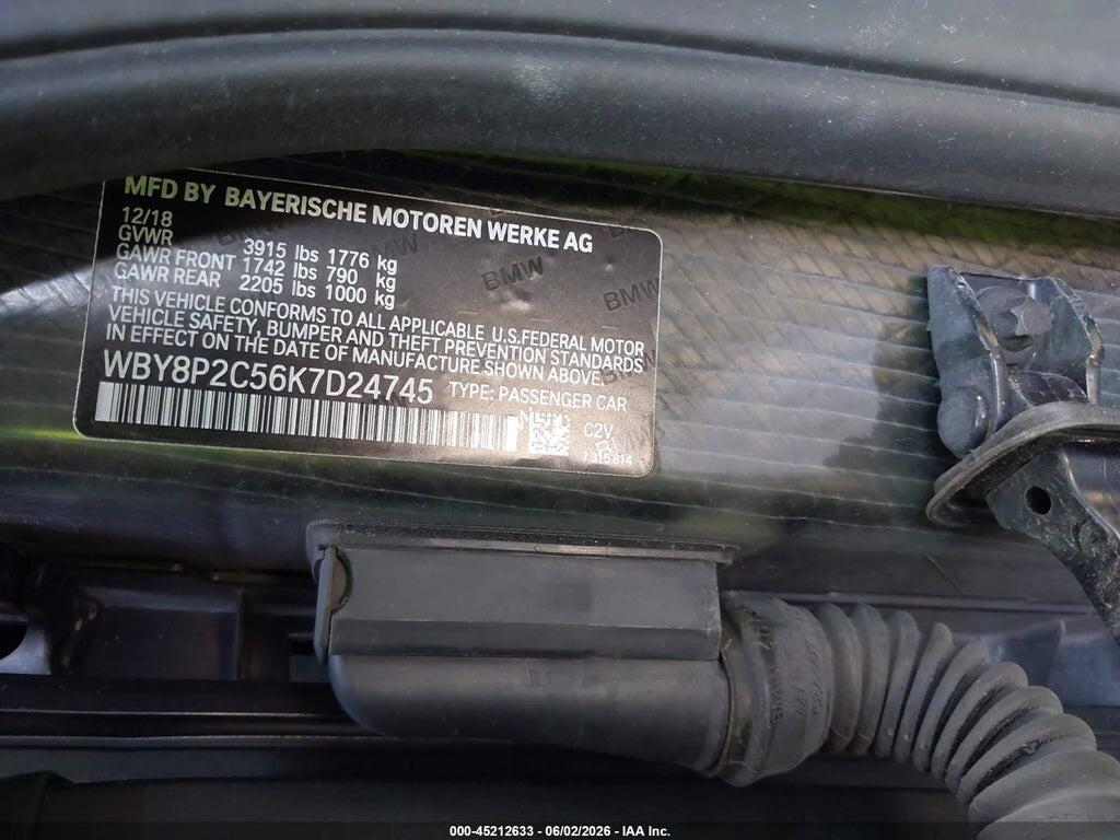 WBY8P2C56K7D24745 2019 BMW I3 photo no. 9