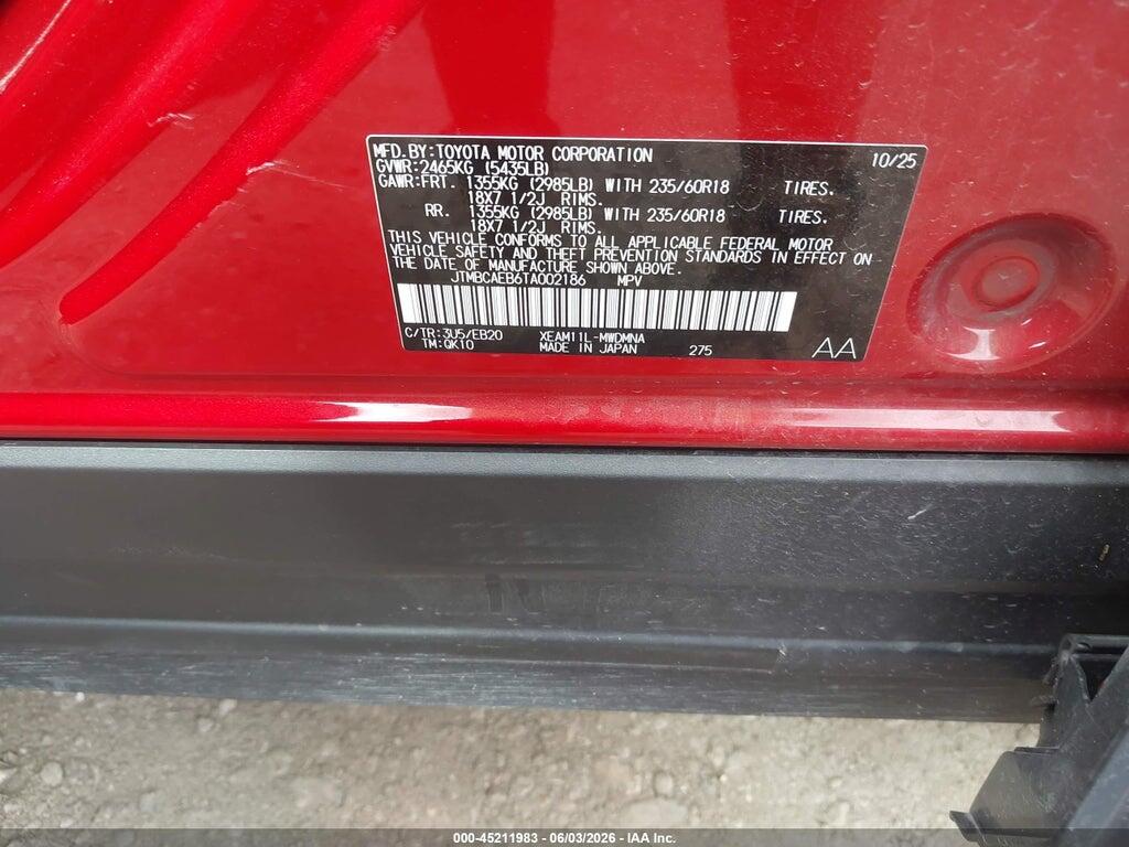 JTMBCAEB6TA002186 2026 TOYOTA BZ photo no. 9