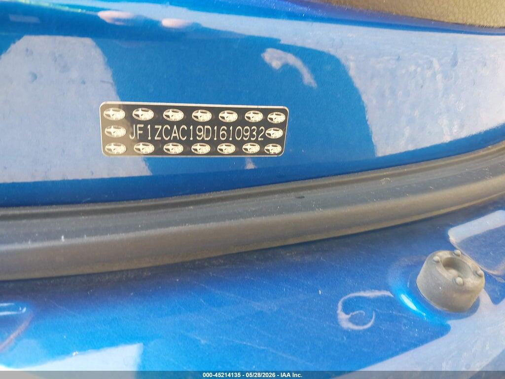 JF1ZCAC19D1610932 2013 SUBARU BRZ photo no. 9