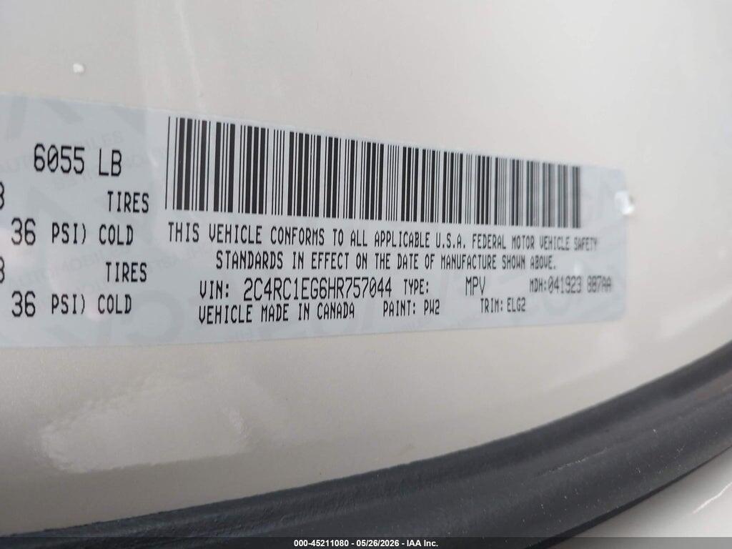 2C4RC1EG6HR757044 2017 CHRYSLER PACIFICA photo no. 9