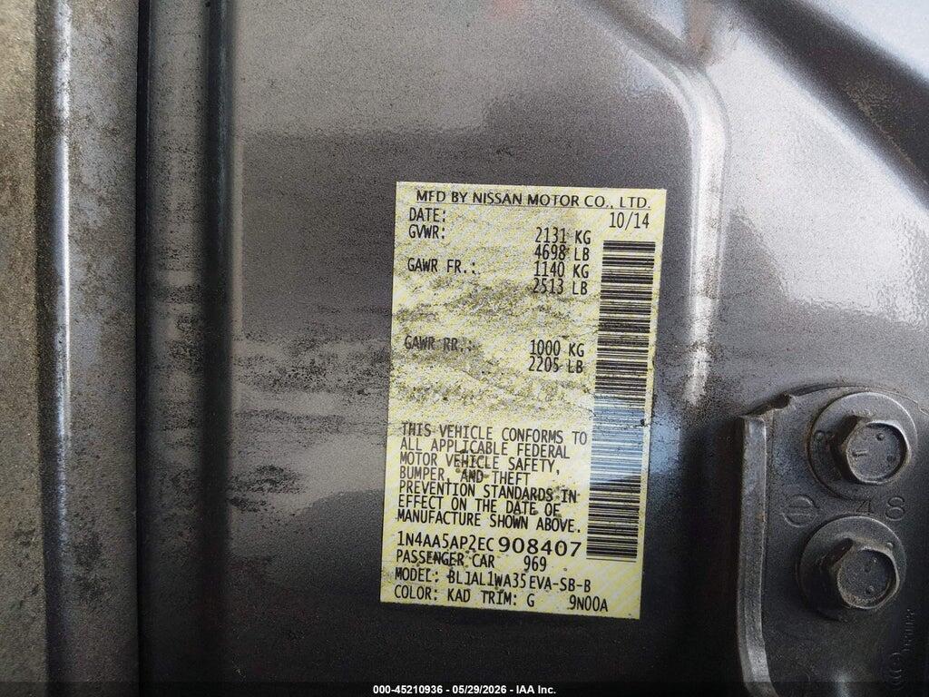 1N4AA5AP2EC908407 2014 NISSAN MAXIMA photo no. 9