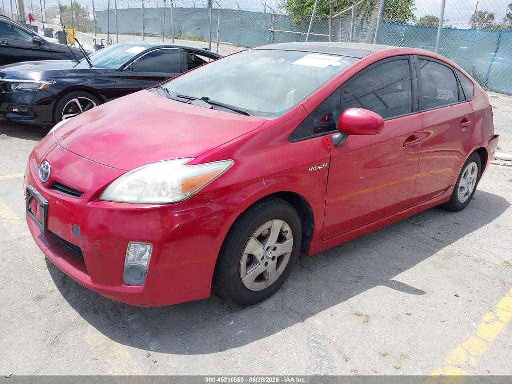 JTDKN3DU1A5200317 2010 TOYOTA PRIUS photo no. 2