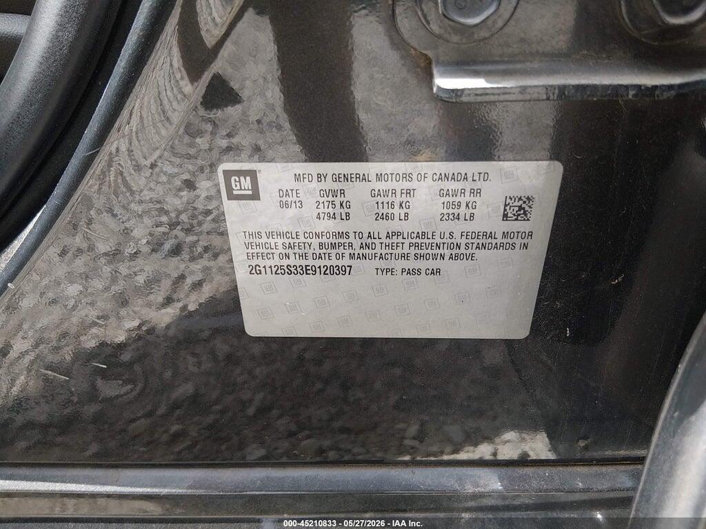 2G1125S33E9120397 2014 CHEVROLET IMPALA photo no. 9