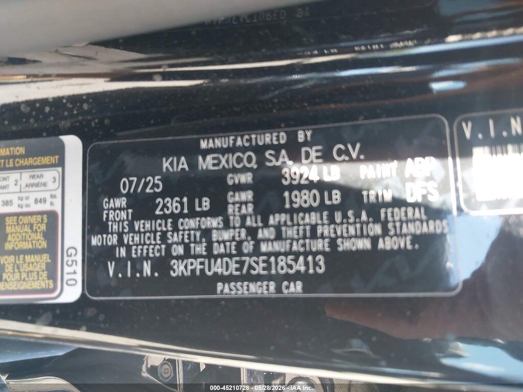 3KPFU4DE7SE185413 2025 KIA K4 photo no. 9