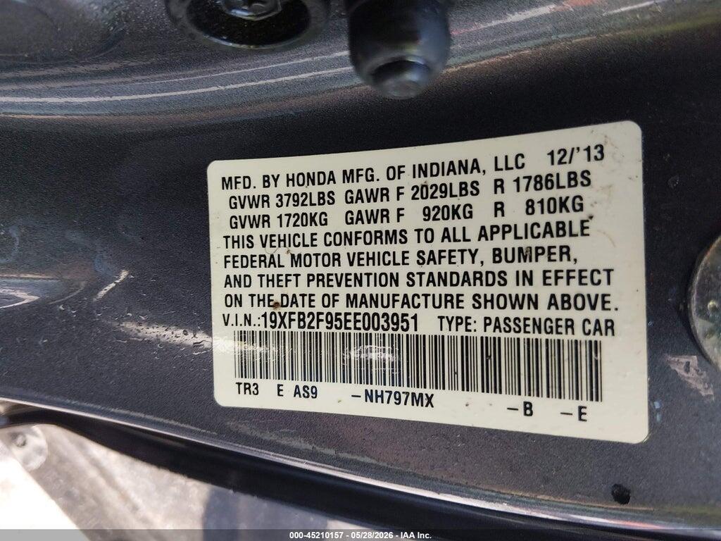 19XFB2F95EE003951 2014 HONDA CIVIC photo no. 9