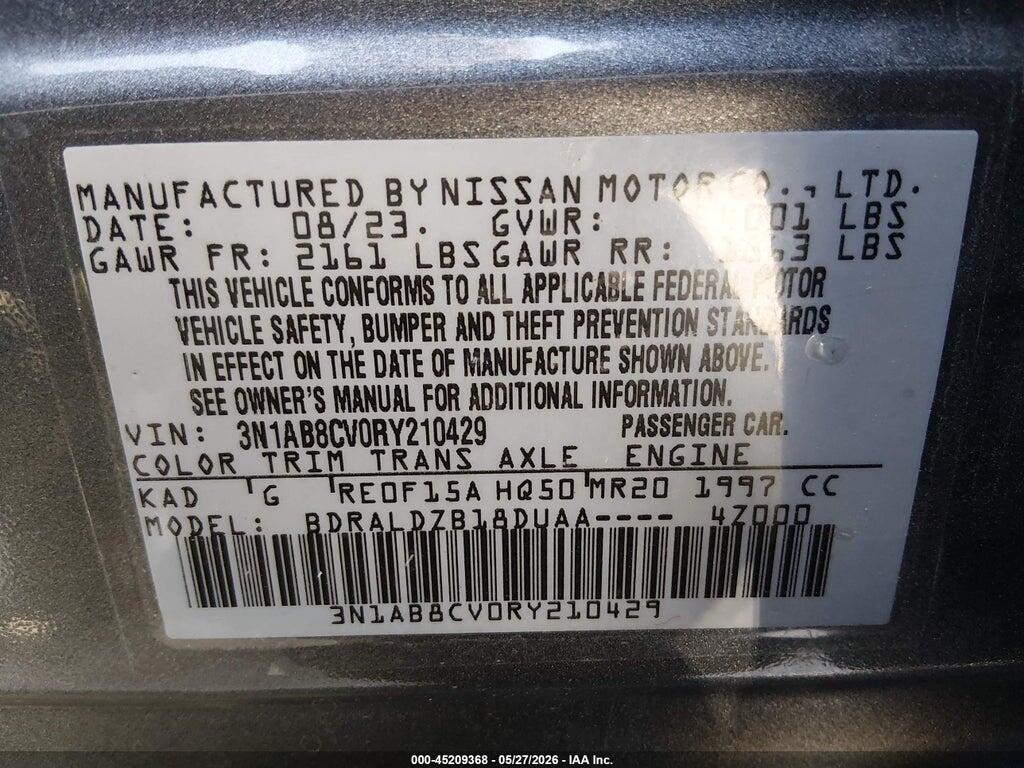3N1AB8CV0RY210429 2024 NISSAN SENTRA photo no. 9
