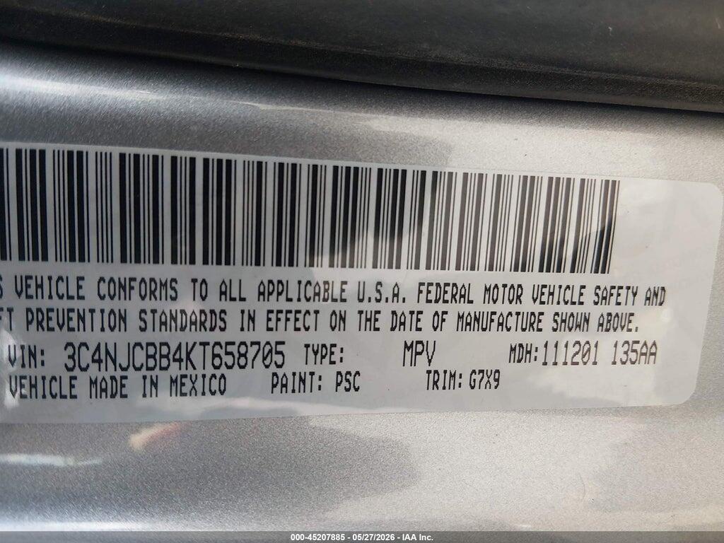 3C4NJCBB4KT658705 2019 JEEP COMPASS photo no. 9