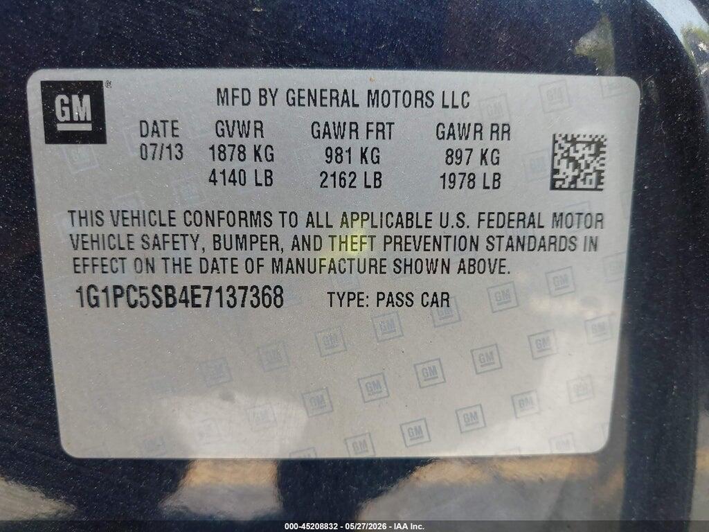 1G1PC5SB4E7137368 2014 CHEVROLET CRUZE photo no. 9