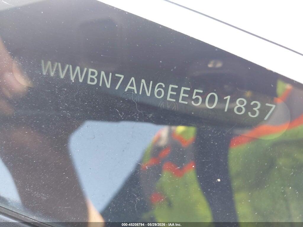 WVWBN7AN6EE501837 2014 VOLKSWAGEN CC photo no. 9