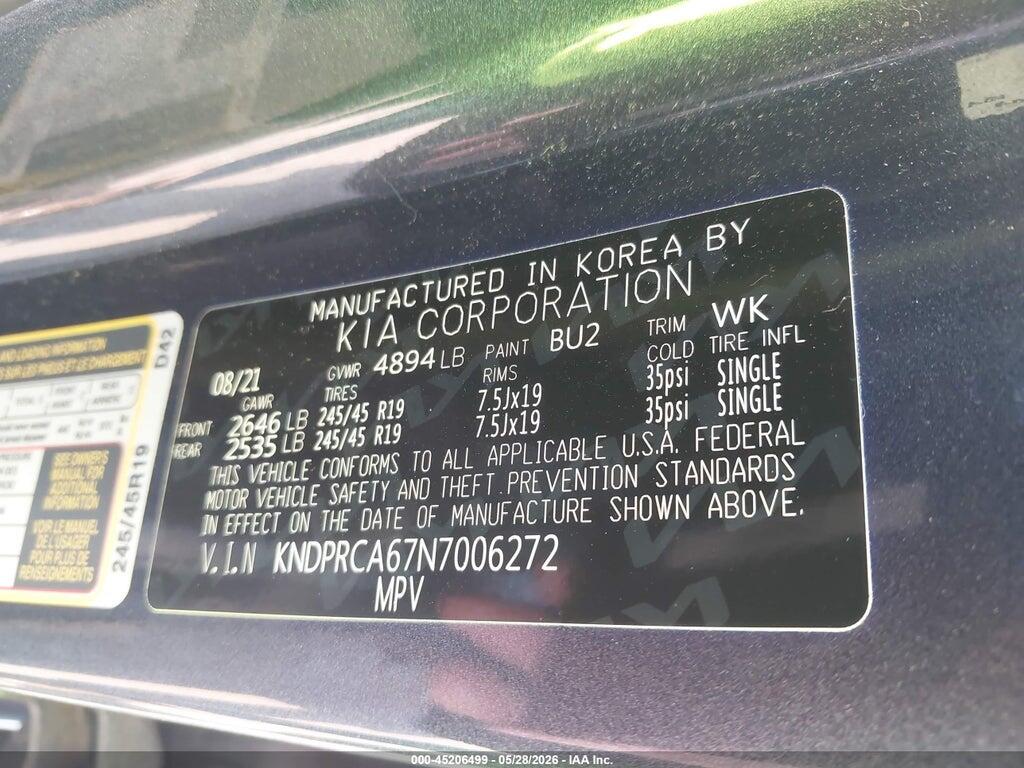 KNDPRCA67N7006272 2022 KIA SPORTAGE photo no. 9