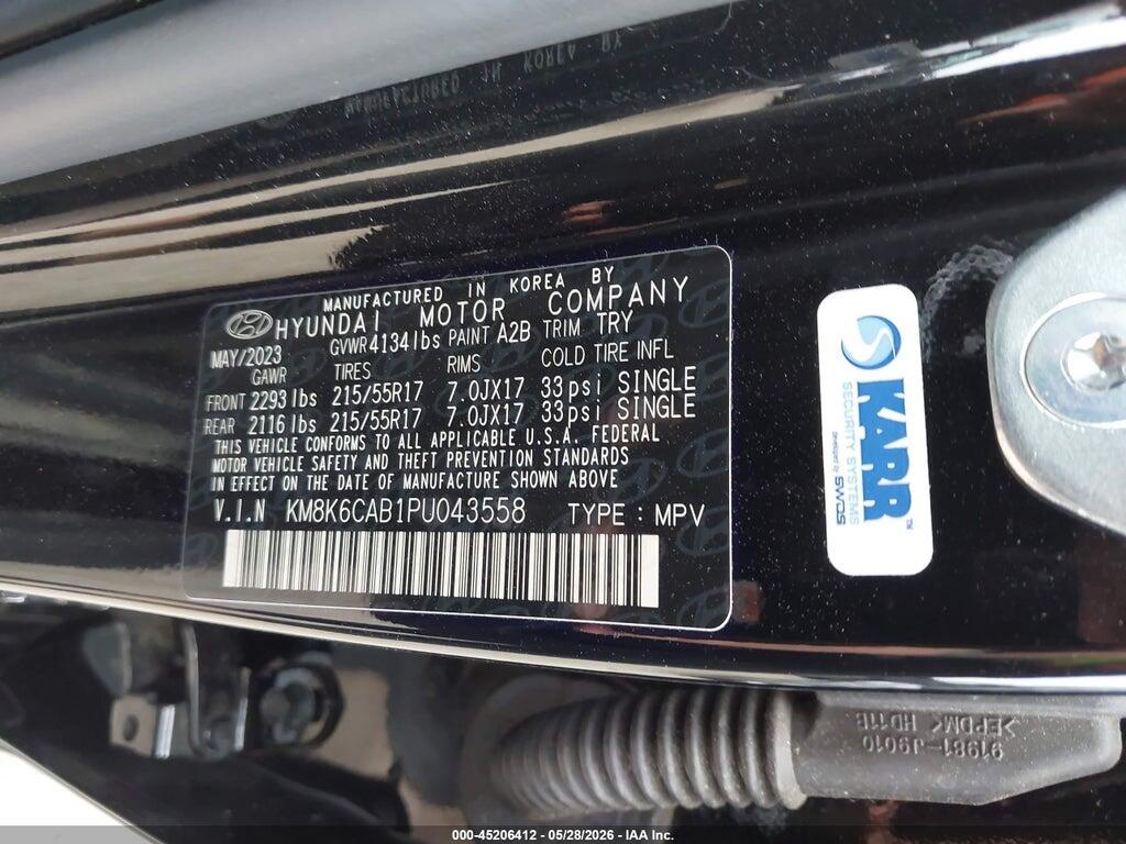 KM8K6CAB1PU043558 2023 HYUNDAI KONA photo no. 9