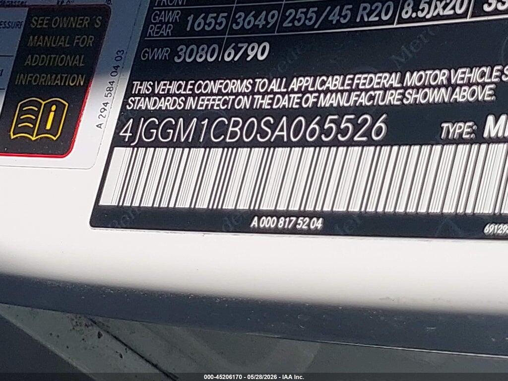 4JGGM1CB0SA065526 2025 MERCEDES-BENZ EQE 350 SUV photo no. 9