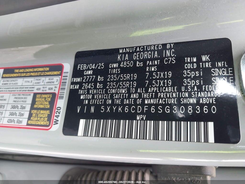 5XYK6CDF6SG308360 2025 KIA SPORTAGE photo no. 9