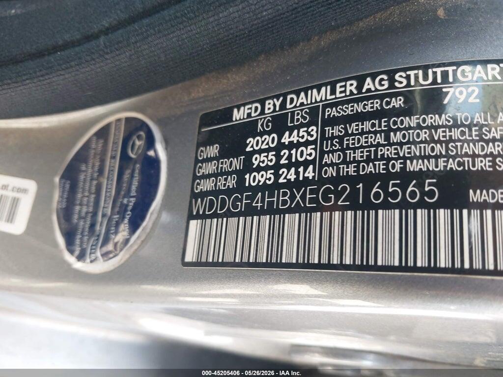 WDDGF4HBXEG216565 2014 MERCEDES-BENZ C 250 photo no. 9