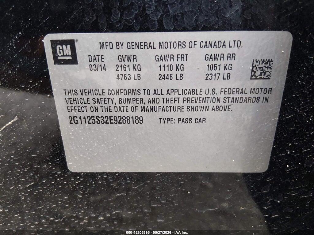 2G1125S32E9288189 2014 CHEVROLET IMPALA photo no. 9