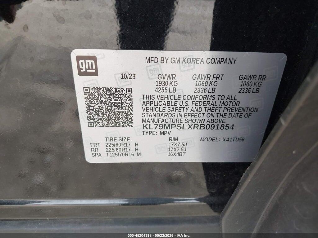 KL79MPSLXRB091854 2024 CHEVROLET TRAILBLAZER photo no. 9
