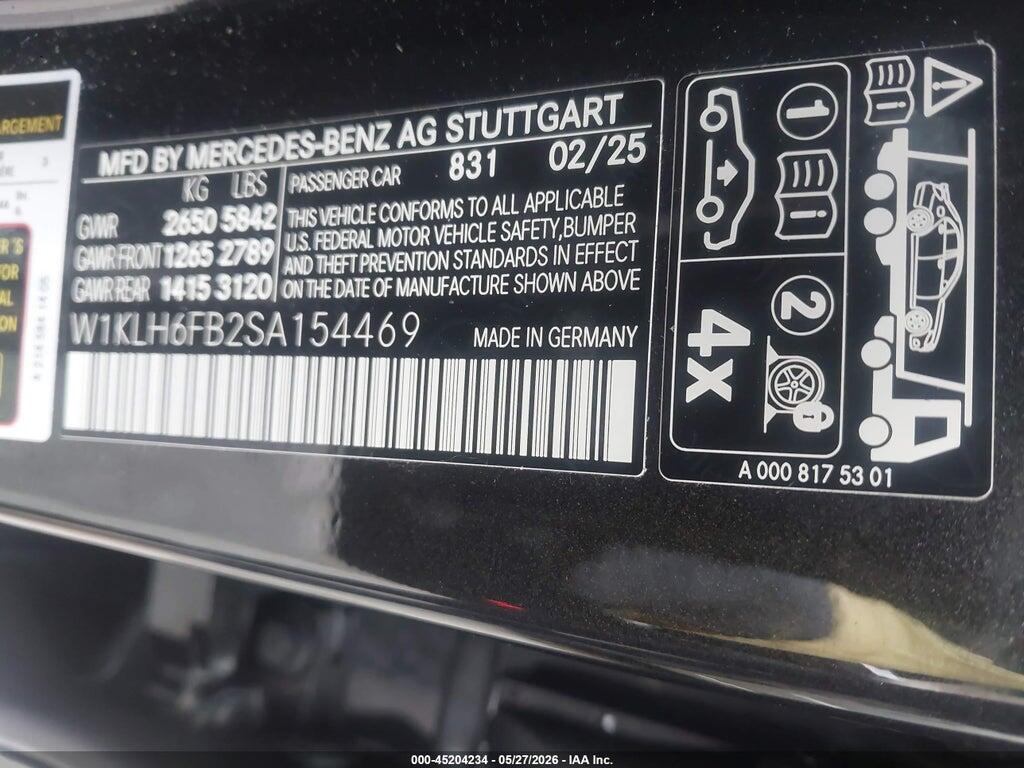 W1KLH6FB2SA154469 2025 MERCEDES-BENZ E 450 photo no. 9
