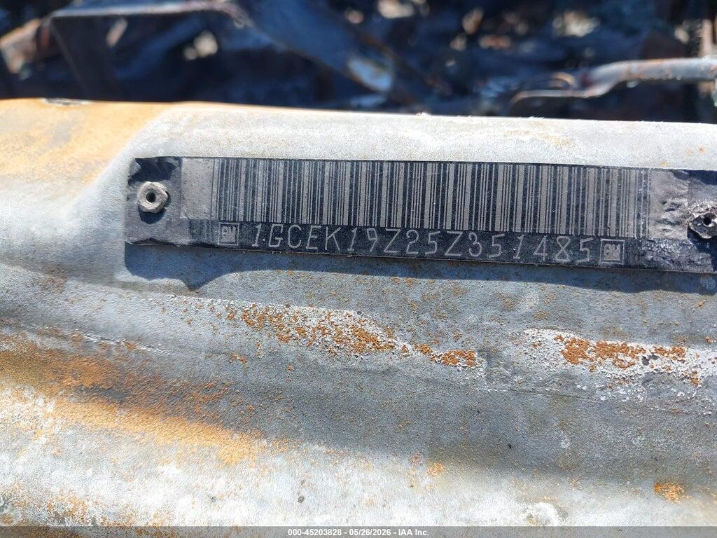 1GCEK19Z25Z351485 2005 CHEVROLET SILVERADO 1500 photo no. 9