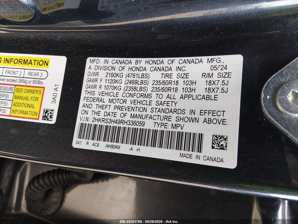 2HKRS3H49RH336059 2024 HONDA CR-V photo no. 9