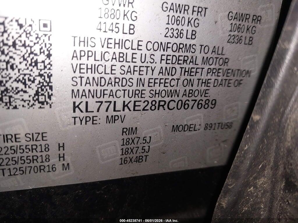 KL77LKE28RC067689 2024 CHEVROLET TRAX photo no. 9