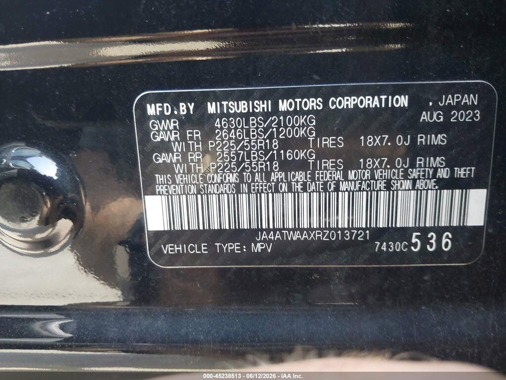 JA4ATWAAXRZ013721 2024 MITSUBISHI ECLIPSE CROSS photo no. 9