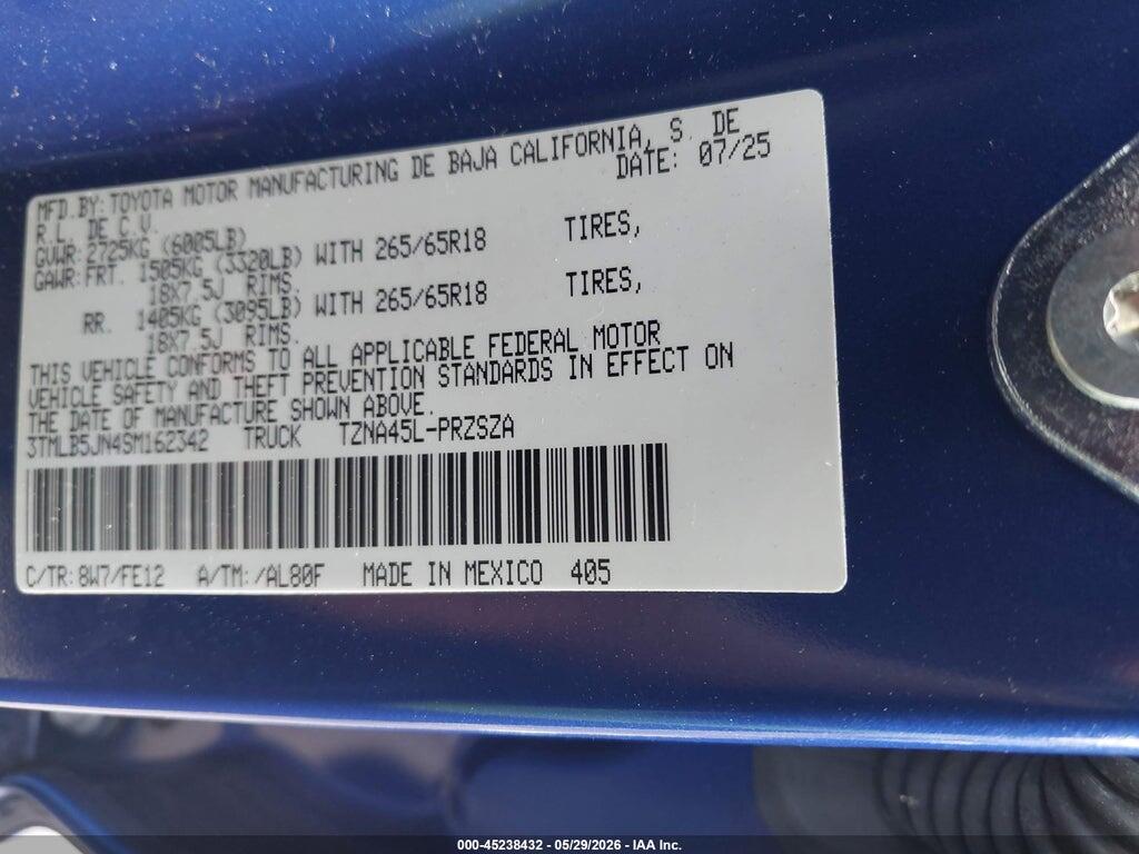 3TMLB5JN4SM162342 2025 TOYOTA TACOMA photo no. 9