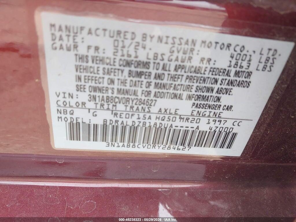 3N1AB8CV0RY284627 2024 NISSAN SENTRA photo no. 9