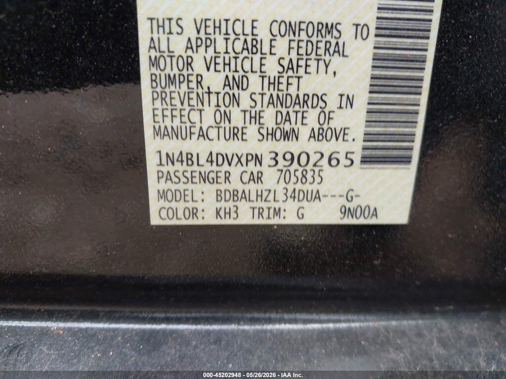1N4BL4DVXPN390265 2023 NISSAN ALTIMA photo no. 9