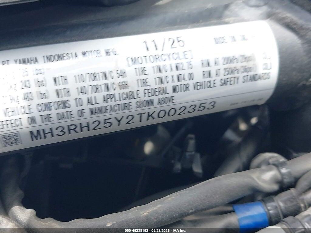 MH3RH25Y2TK002353 2026 YAMAHA YFZ320 photo no. 10