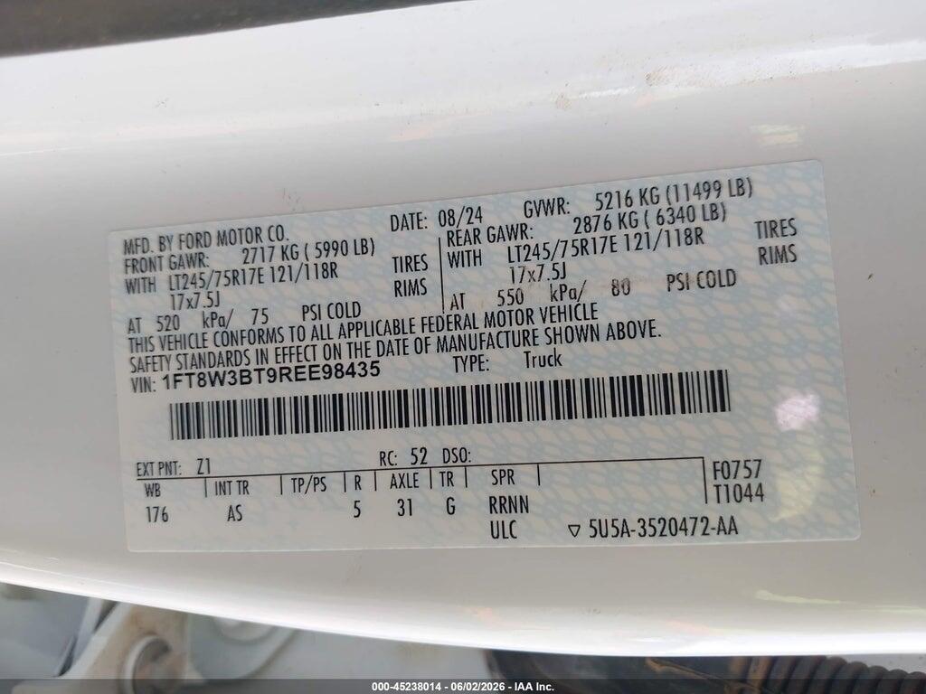 1FT8W3BT9REE98435 2024 FORD F-350 photo no. 8
