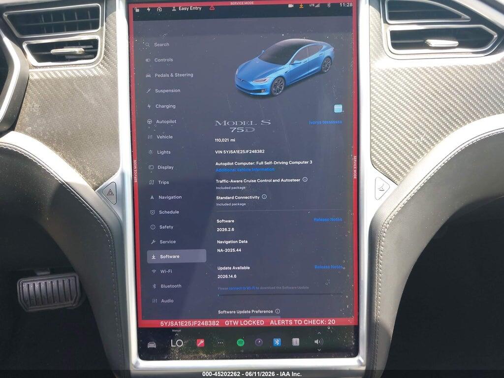 5YJSA1E25JF248382 2018 TESLA MODEL S photo no. 7