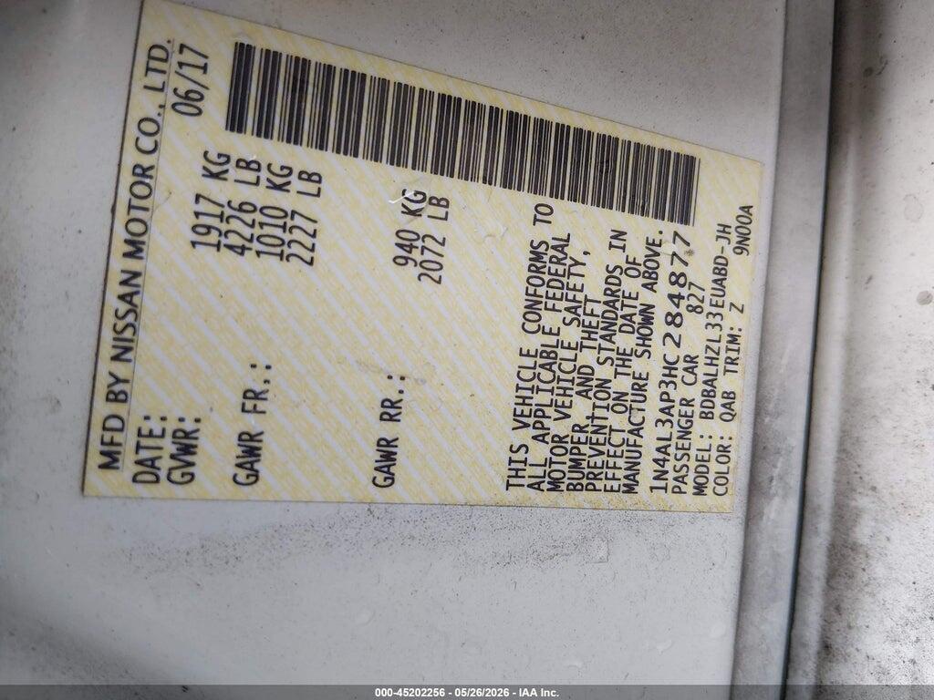 1N4AL3AP3HC284877 2017 NISSAN ALTIMA photo no. 9