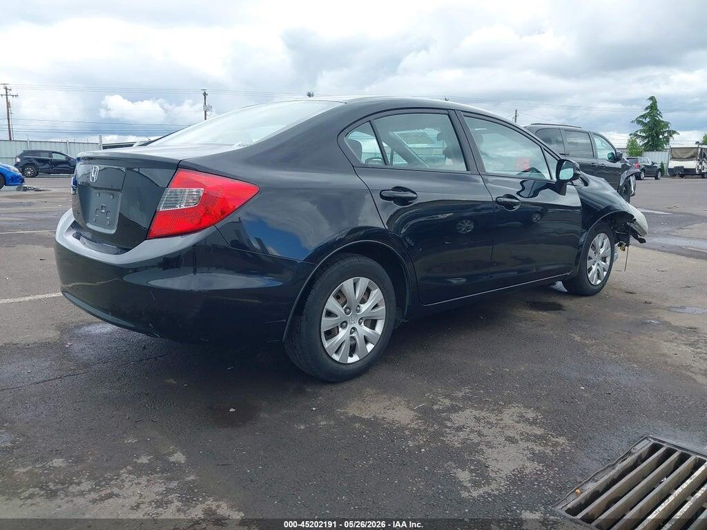 19XFB2F51CE319745 2012 HONDA CIVIC photo no. 4