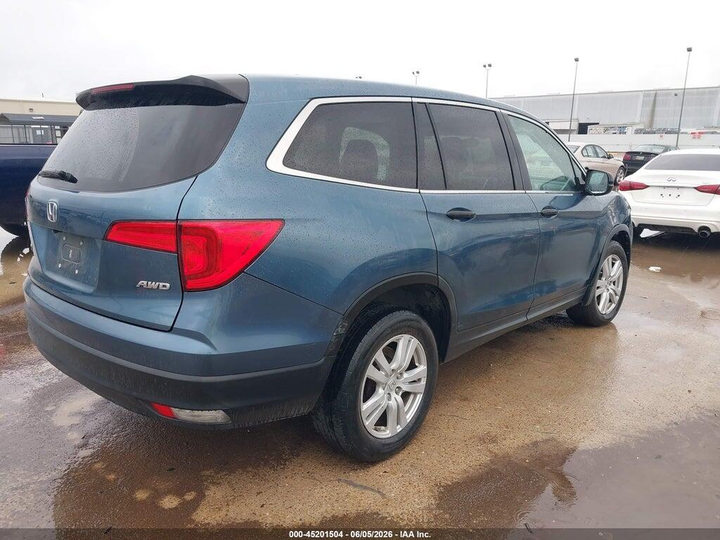 5FNYF6H1XHB021789 2017 HONDA PILOT photo no. 4