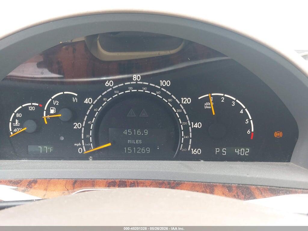 WDBNG75J64A402728 2004 MERCEDES-BENZ S 500 photo no. 7