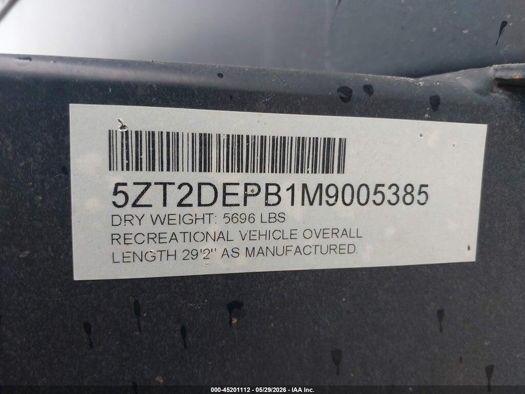5ZT2DEPB1M9005385 2021 FOREST RIVER OTHER photo no. 9