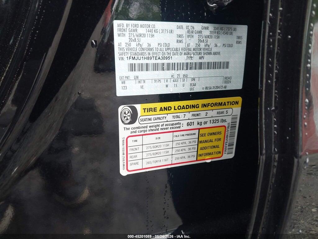 1FMJU1H89TEA30951 2026 FORD EXPEDITION photo no. 9
