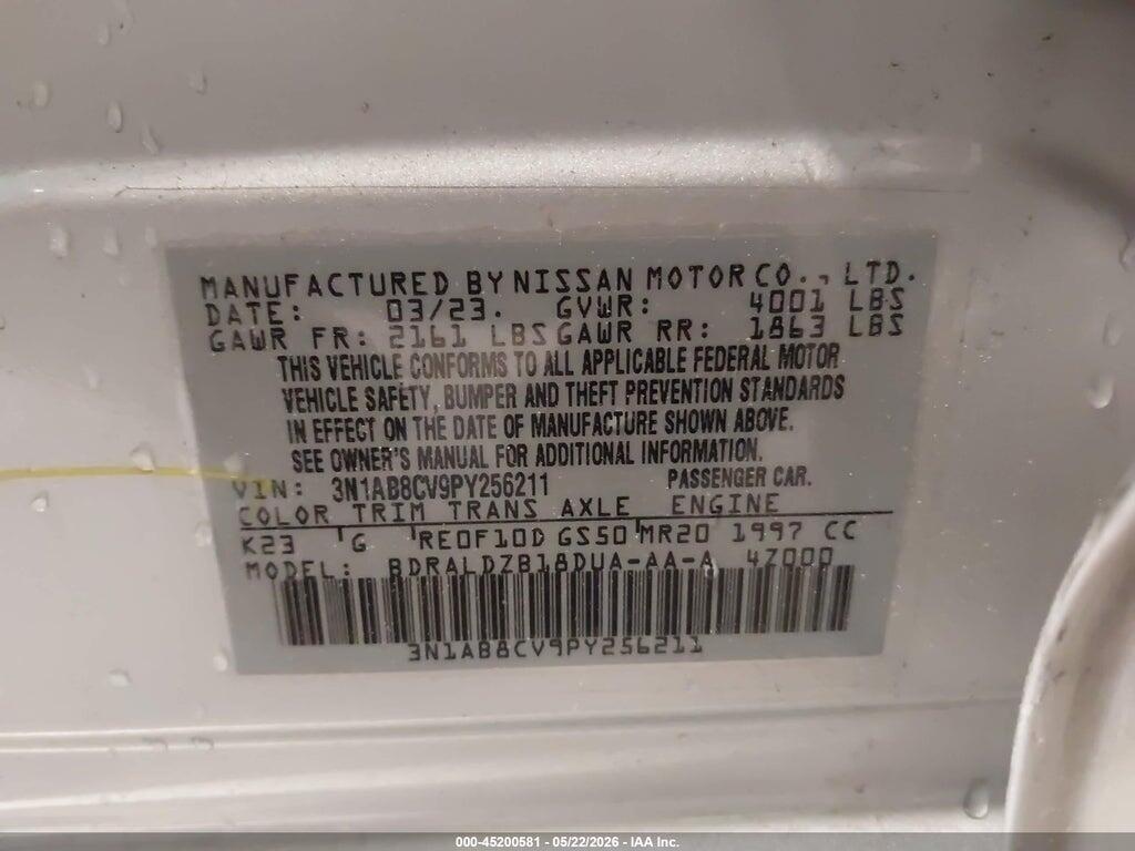 3N1AB8CV9PY256211 2023 NISSAN SENTRA photo no. 9