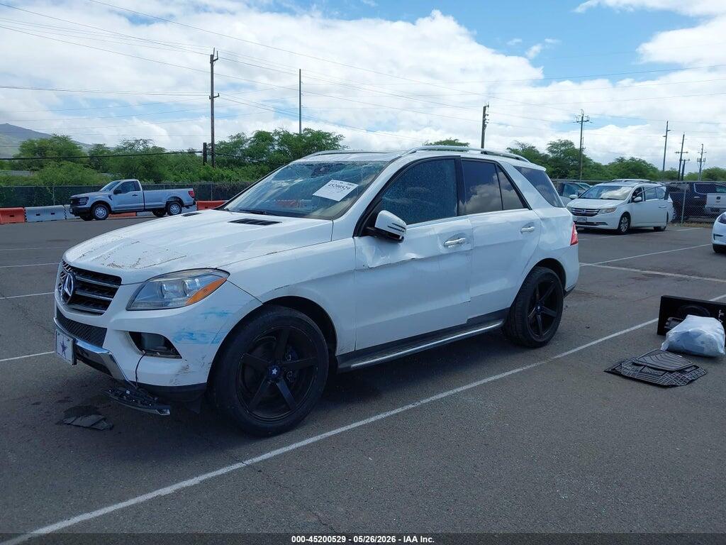 4JGDA5HB6FA545328 2015 MERCEDES-BENZ ML 350 photo no. 2
