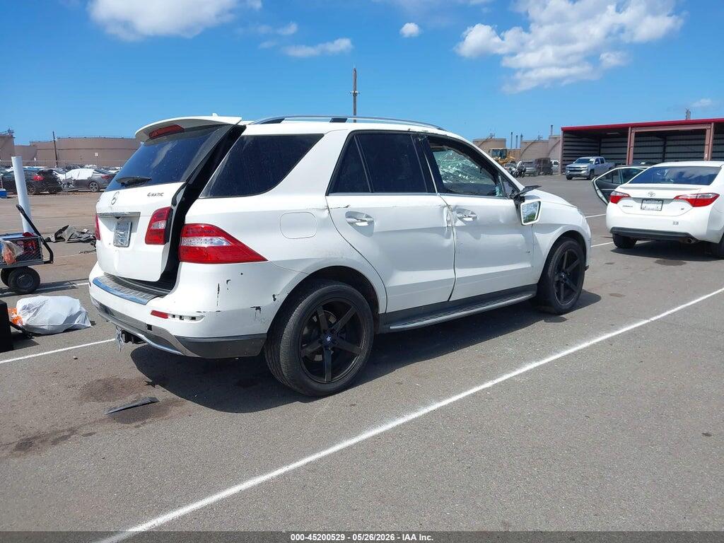 4JGDA5HB6FA545328 2015 MERCEDES-BENZ ML 350 photo no. 4