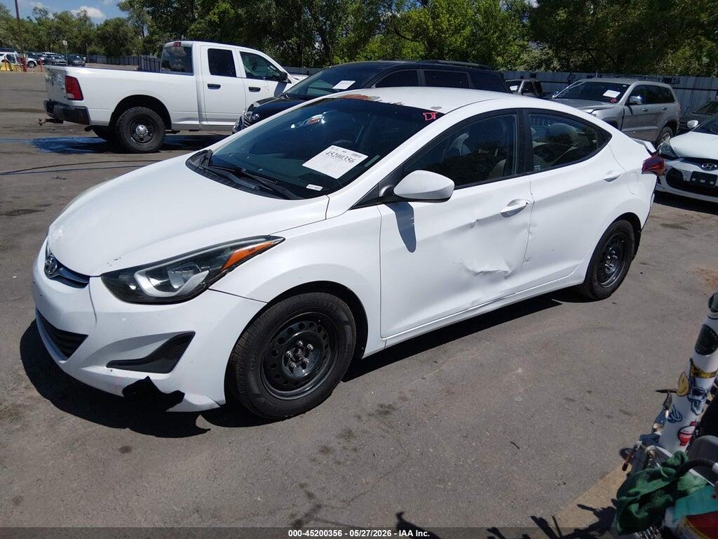 5NPDH4AE9GH706764 2016 HYUNDAI ELANTRA photo no. 2