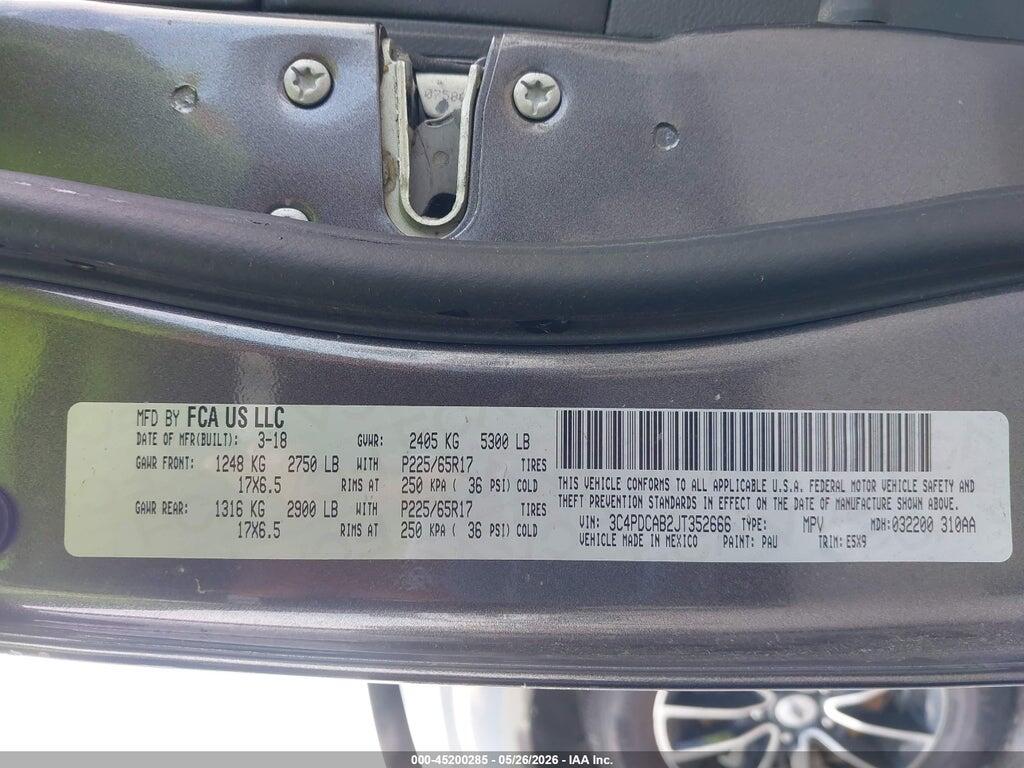3C4PDCAB2JT352666 2018 DODGE JOURNEY photo no. 9