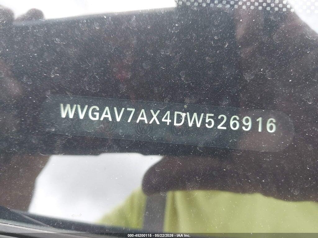WVGAV7AX4DW526916 2013 VOLKSWAGEN TIGUAN photo no. 9