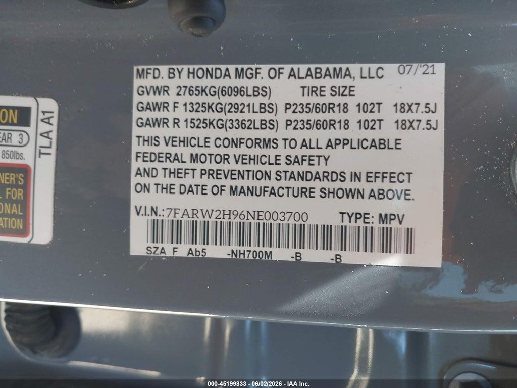 2HKRW2H85MH672270 2021 HONDA CR-V photo no. 9
